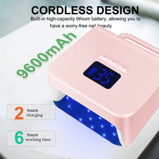 Professional Salon Nails at Home: 220W Cordless UV/LED Rechargeable Nail Lamp (Amazon’s Price Beaten Here!)