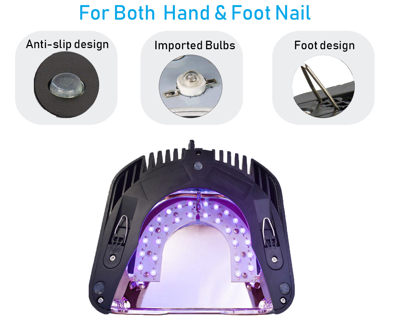 Lumcrissy Professional Nail Lamp,Rechargeable Nail Light For Arcrylic Nail Gel
