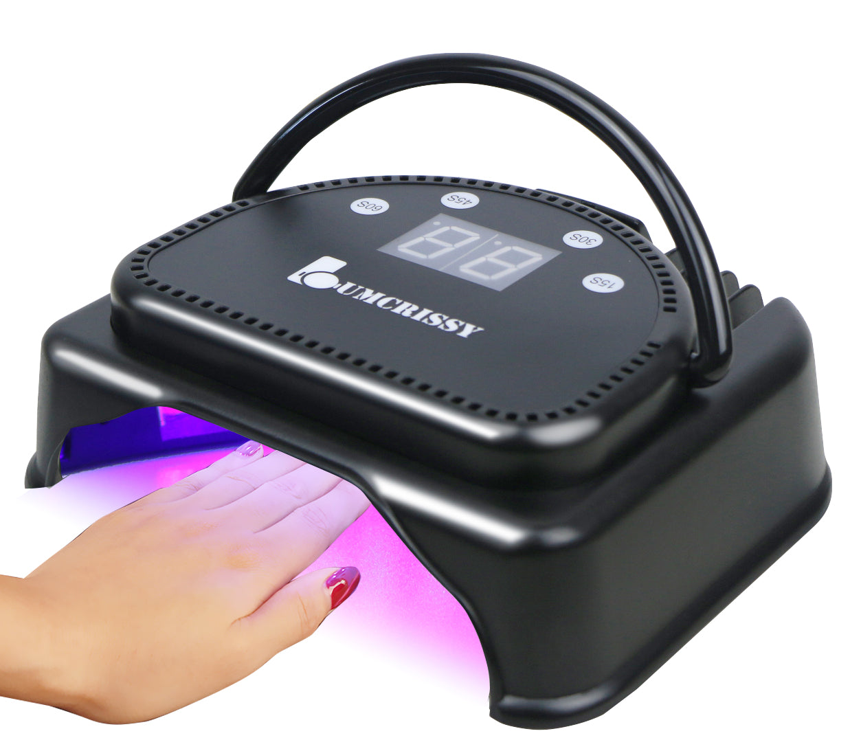 Lumcrissy Professional Nail Lamp,Rechargeable Nail Light For Arcrylic Nail Gel