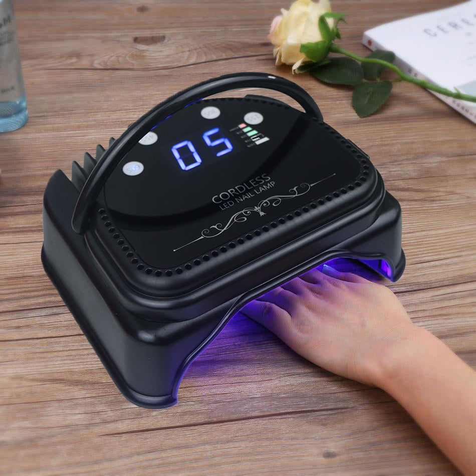 Professional Cordless LED Nail Lamp, Lumcrissy Rechargeable 64W Led UV Gel Nail Lamp, Wireless Nail Gel Machine,Nail Art Tool With Imported Lights Beads